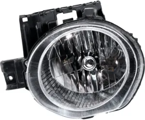 Headlight Halogen Left Side Clear Lens W/Bulb Headlamp Composite-Type 260601KM0A NI2502201C Compatible with Nissan Juke Nismo 2013-2014 & S/SL/SV 2011-2014