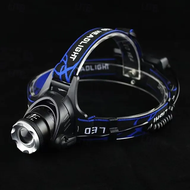 High-Power Outdoor Fishing Beekeeping Headlamp, UV Purple Black Light Head Light, Strong Head-Mounted Lamp for Outdoor Camping Hiking