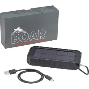 High Sierra® IPX 5 Solar Fast Wireless Power Bank