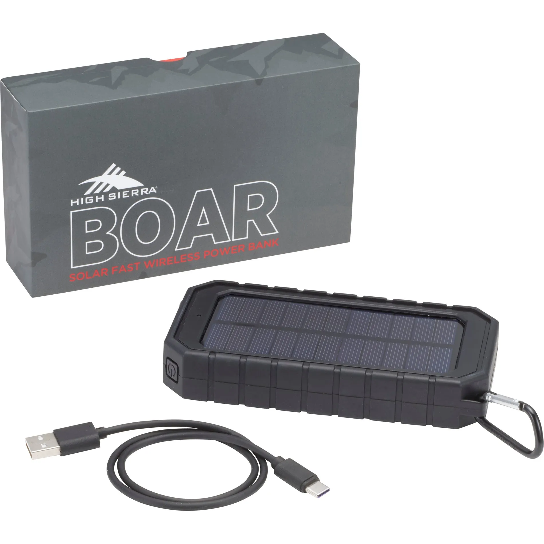 High Sierra® IPX 5 Solar Fast Wireless Power Bank