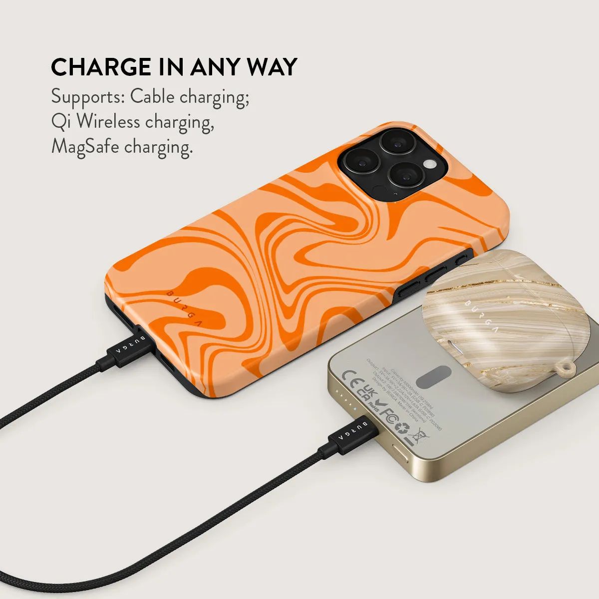 High Vibrations - Color Swirl Magnetic Power Bank