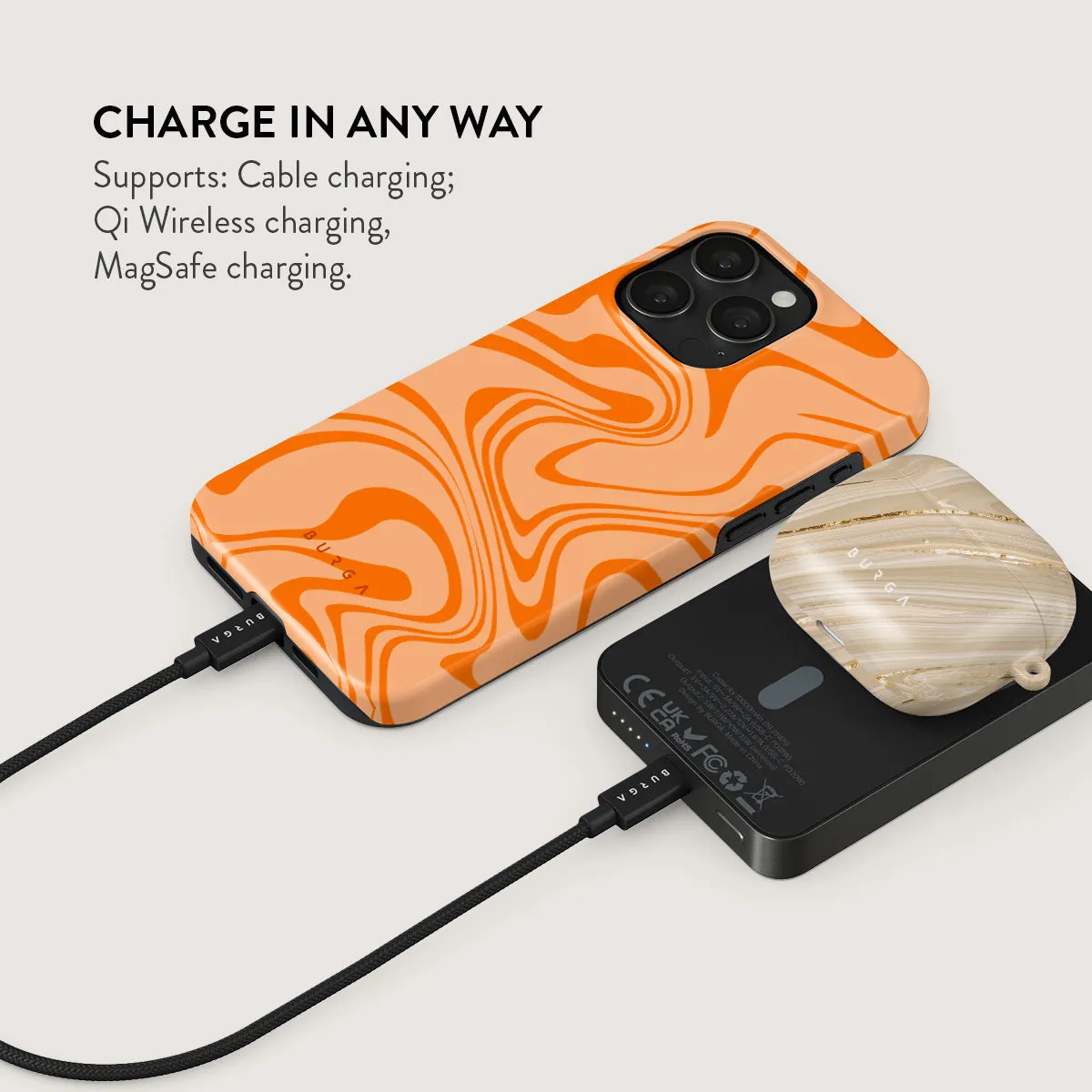 High Vibrations - Color Swirl Magnetic Power Bank