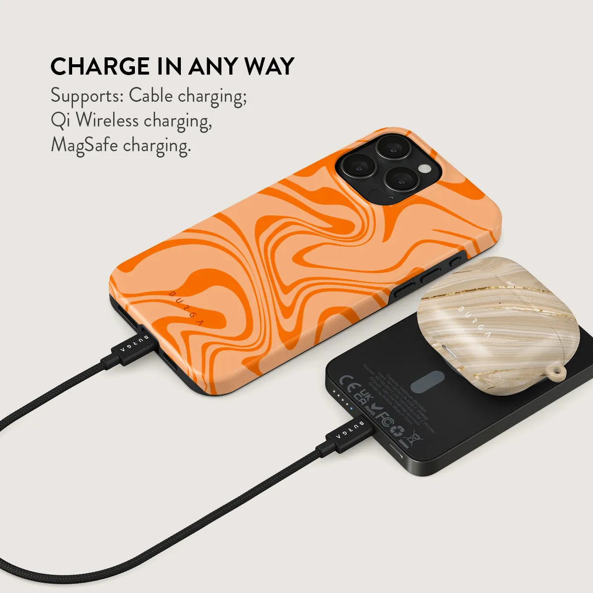 High Vibrations - Color Swirl Magnetic Power Bank