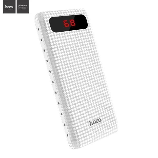 HOCO B20A Power bank 20000mAh Dual USB Powerbank 18650 Battery Portable mobile phone fast Charger External Battery Bank pack