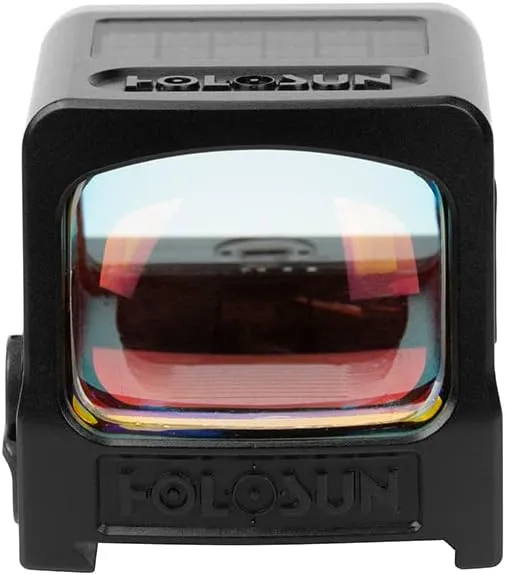 HOLOSUN HE509T X2 Reflex Pistol Sight - Shake-Awake Parallax-Free Enclosed Sight with MRS - RMR Adapter Included - Red/Green