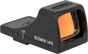 HOLOSUN SCS VP9 Green 2 MOA Dot & 32 MOA Circle Parallax-Free Pistol Sight Compatible with H&K VP9 Optics Ready Handguns - Solar Charging Sight with Multi-Reticle System & Multilayer Reflective Glass