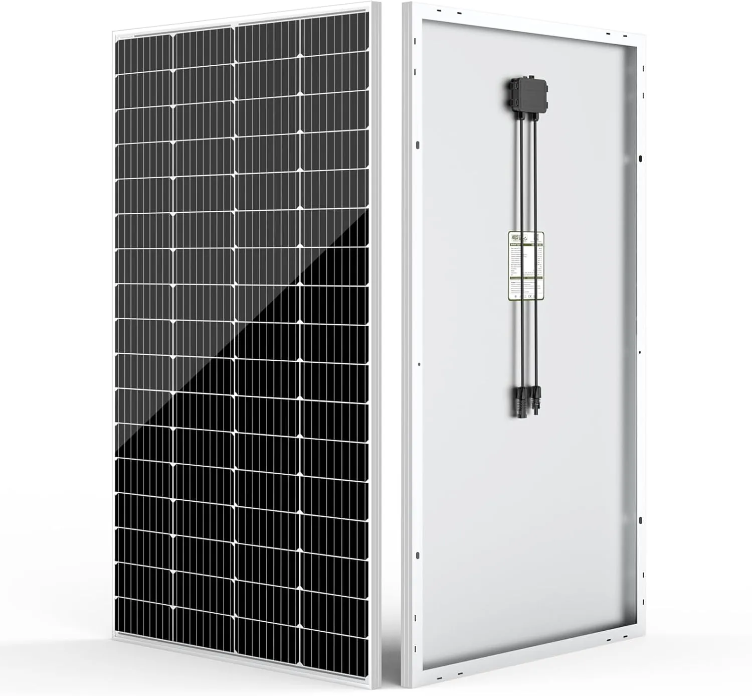 HQST 200 Watt Solar Panel, 9BB Monocrystalline Solar Panels with 25% Efficiency, Grade A  Cells, IP65 Rating for RV, Camper Van, Trailer, Marine, Home Rooftop, Off Grid