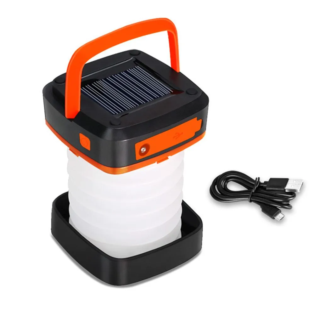 Hunting Camping Portable For Multi-zone Solar Multi-device compatible Foldable/Retractable Fishing; Light Multi-Functional Lamp; Rechargeable USB LED Hiking;