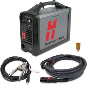 Hypertherm Powermax 45 SYNC Plasma Cutter w/CPC Port, 20 ft. 75 Degree Handheld Torch 088562