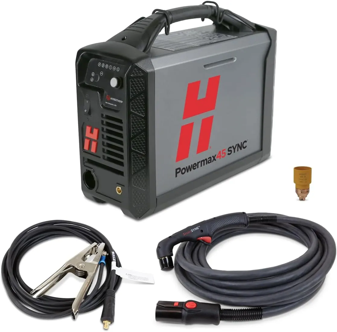 Hypertherm Powermax 45 SYNC Plasma Cutter w/CPC Port, 20 ft. 75 Degree Handheld Torch 088562