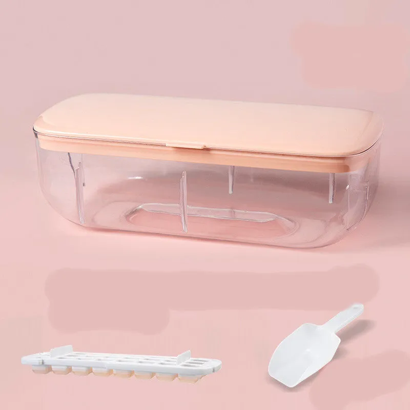 Ice Cube Tray With Storage Box Quick Demould Ice Cube Moulds