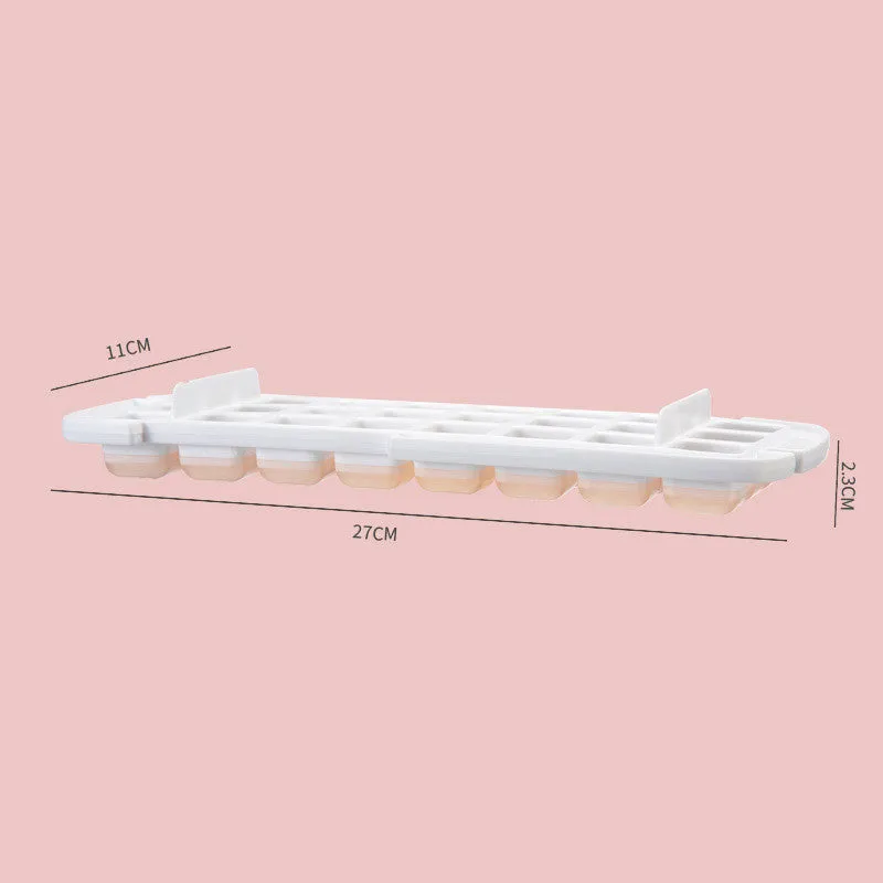 Ice Cube Tray With Storage Box Quick Demould Ice Cube Moulds