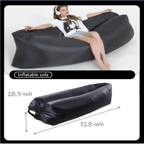 Inflatable Air Sofa Lounger Couch Bed Hammock Chair Lounge for Pool Beach Party