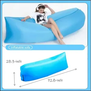Inflatable Air Sofa Lounger Couch Bed Hammock Chair Lounge for Pool Beach Party