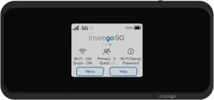 Inseego MiFi M2000 5G and 4G LTE Hotspot T-Mobile Unlocked | All Day Battery Life | WiFi 6 Technology (Renewed)