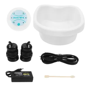 Ionic Foot Bath Detox Machine, Pedicure Foot Spa Bath Detox Foot Spa System for Home Use,Ionic Cleanse Detox Foot Bath Spa Machine with Foot Bath (1PSC Machine   Foot Basin)