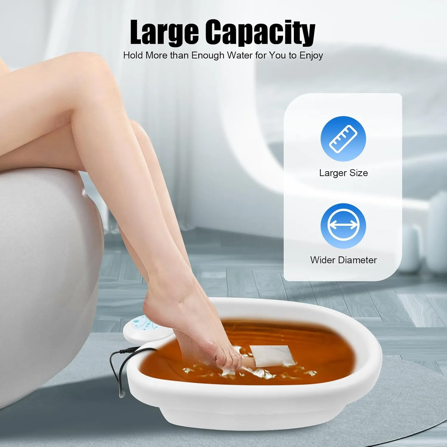 Ionic Foot Bath Detox Machine, Pedicure Foot Spa Bath Detox Foot Spa System for Home Use,Ionic Cleanse Detox Foot Bath Spa Machine with Foot Bath (1PSC Machine   Foot Basin)