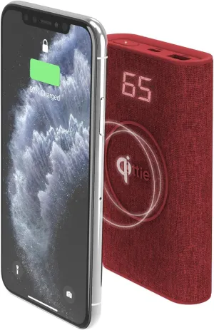 iOttie iON Wireless Go Power Bank Portable Charger | Qi Wireless Charging 10000mAH || Ruby