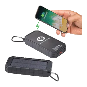 IPX 5 Solar Fast Wireless Power Bank