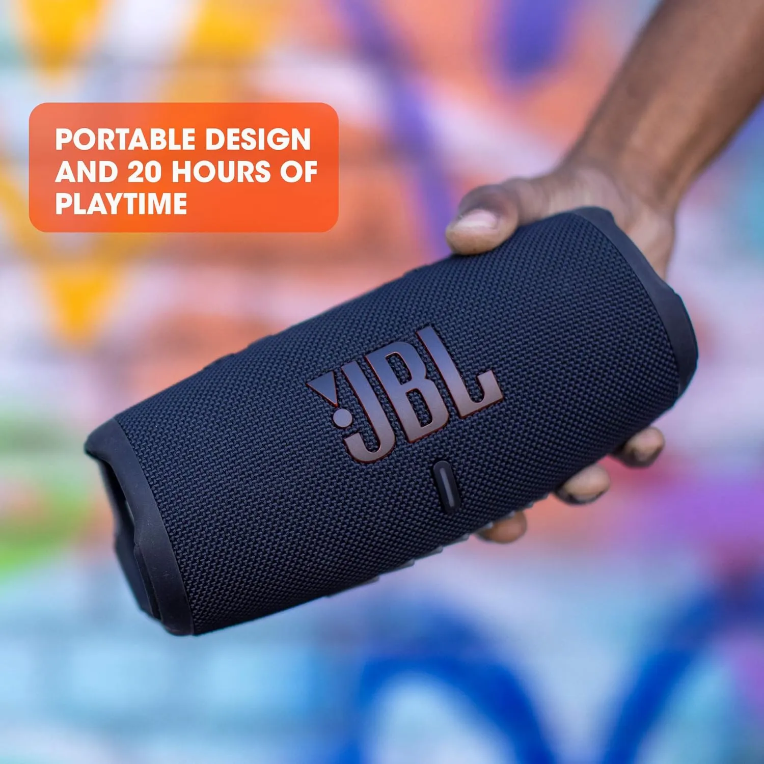 JBL CHARGE 5 - Portable Waterproof (IP67) Bluetooth Speaker with Powerbank USB Charge out, 20 hours playtime, JBL Partyboost (Grey)