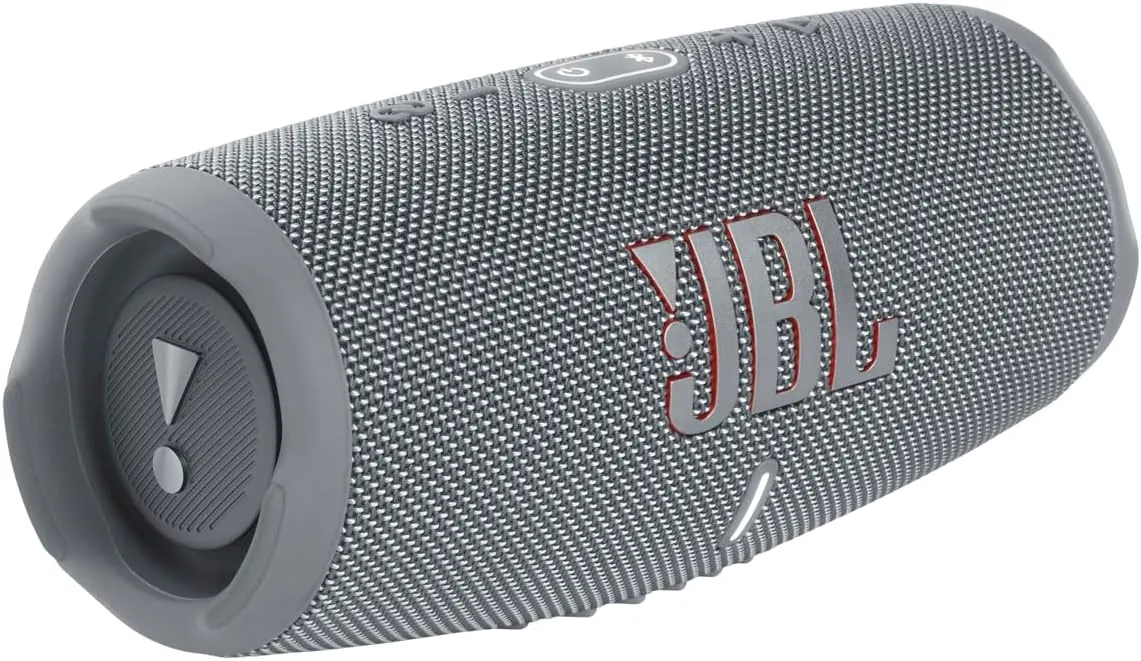 JBL CHARGE 5 - Portable Waterproof (IP67) Bluetooth Speaker with Powerbank USB Charge out, 20 hours playtime, JBL Partyboost (Grey)