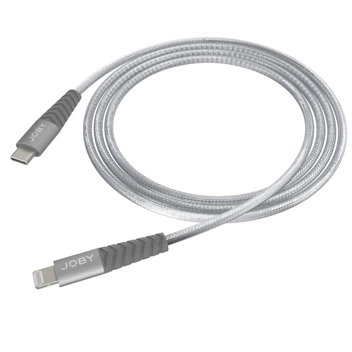 Joby 6.6' USB Type-C to Lightning Cable, Space Gray