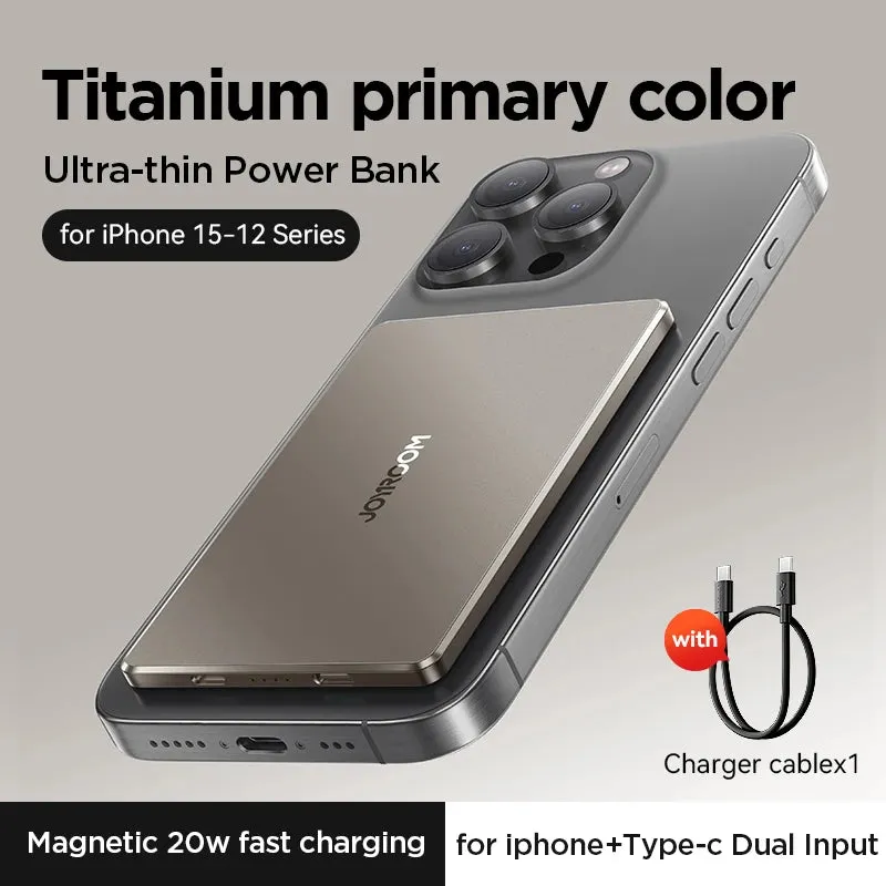 JOYROOM 20W 5000mAh Ultra Thin Wireless Charging Magnetic Power Bank