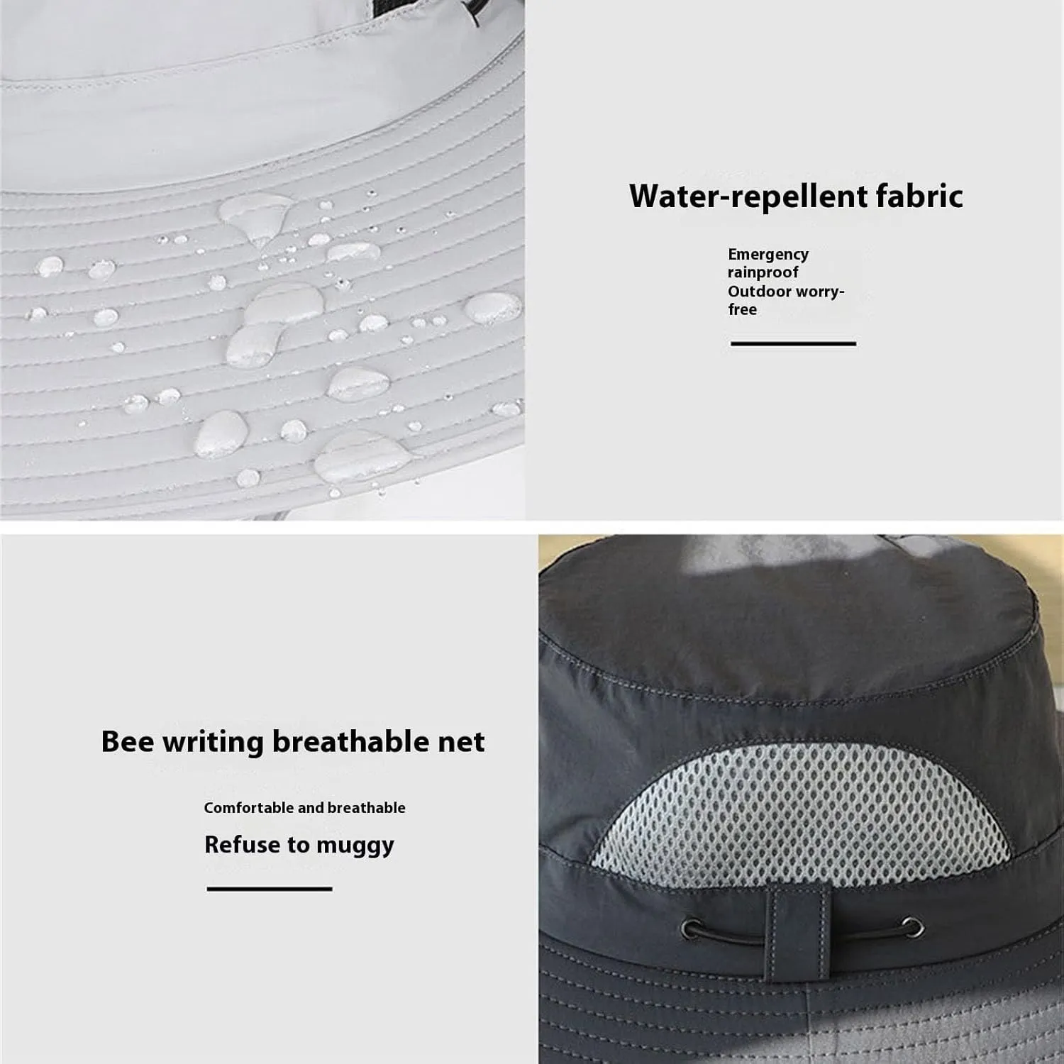 Kapley Colitt Fishing Hat, Fishing Hat with Solar Powered Fans, Wide Brim Solar Fan Hat for Fishing, Hiking, Gardening