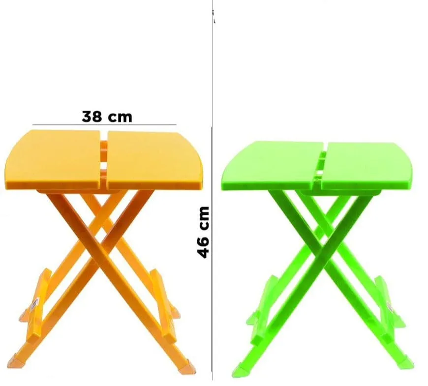 Kids Folding Table, Portable Folding Side Table, Foldable Coffee Table for Living Room, Garden, Outdoor, Corner Table/Bedside Table for Bedroom