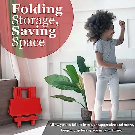 Kids Folding Table, Portable Folding Side Table, Foldable Coffee Table for Living Room, Garden, Outdoor, Corner Table/Bedside Table for Bedroom