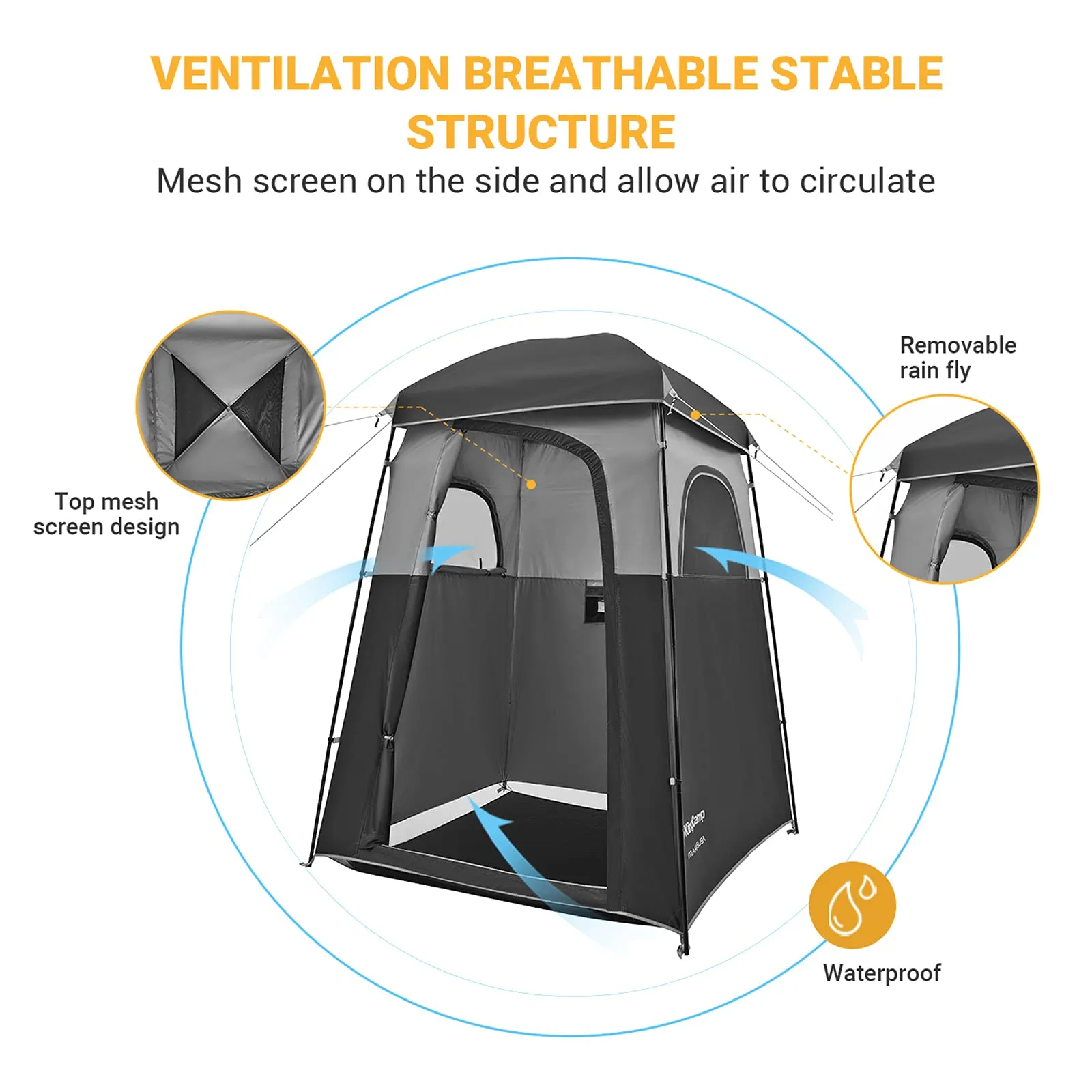 KingCamp MARASUSA Shower Tent 1 Room Privacy Shelter