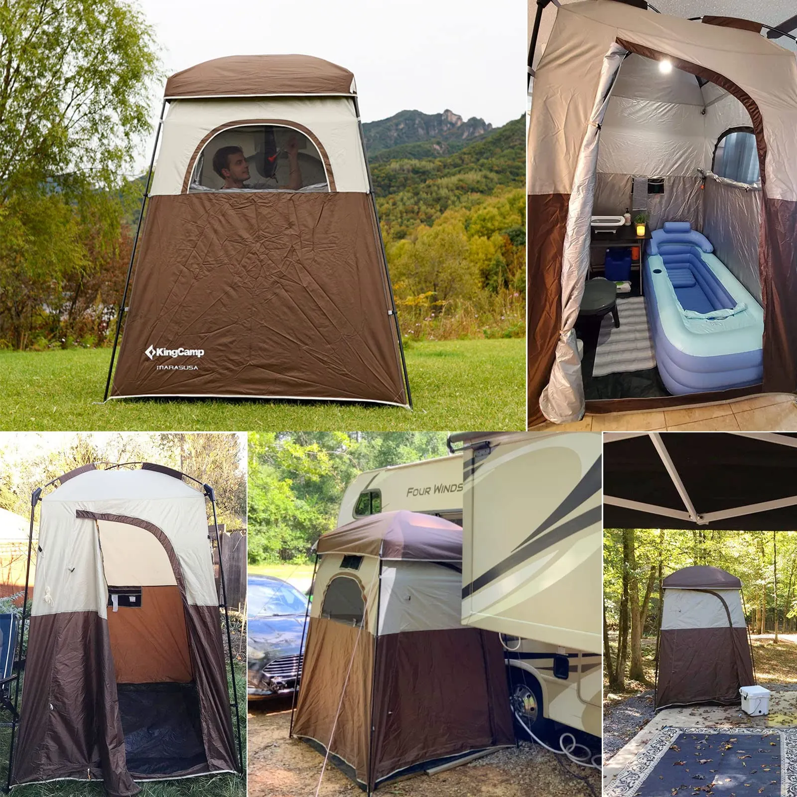 KingCamp MARASUSA Shower Tent 1 Room Privacy Shelter