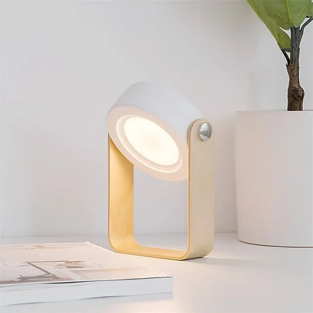 LED Foldable Table Lamp Lantern Light USB Rechargeable Touch Sensor Dimmer Switch Desk Lamp For Bedside Reading Outdoor Camping
