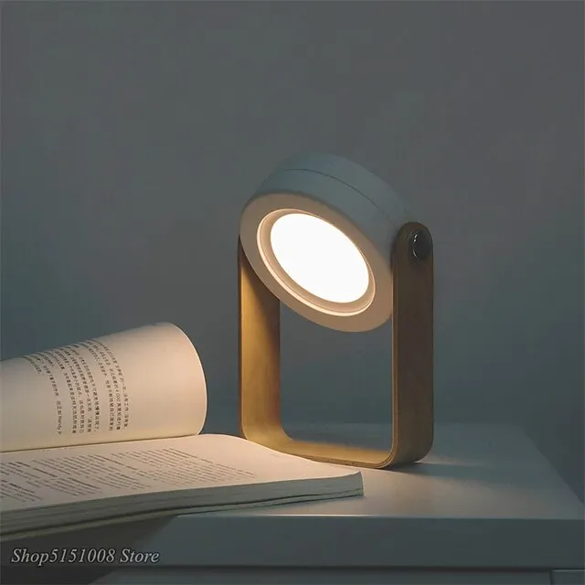 LED Foldable Table Lamp Lantern Light USB Rechargeable Touch Sensor Dimmer Switch Desk Lamp For Bedside Reading Outdoor Camping