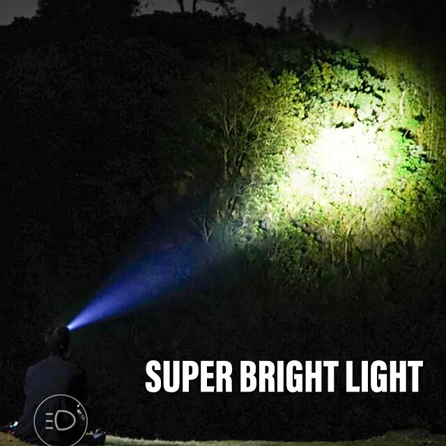 LED Headlamp USB Rechargeable Sensor Super Bright Headlight Head Mounted Fishing Light Multiple Lighting Modes