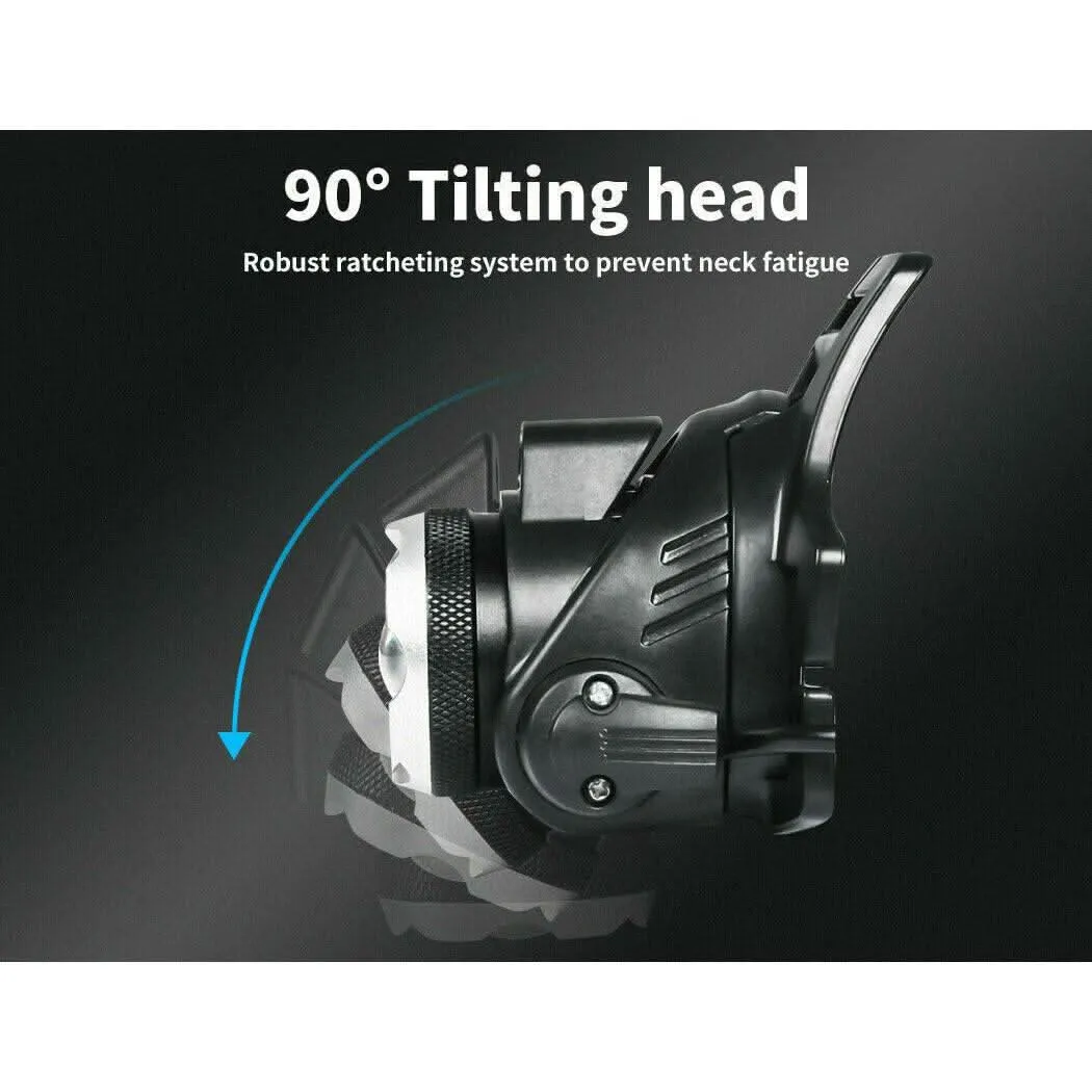 LED Outdoor Headlamp Camping Headlight Flashlight Head Torch Light Rechargeable