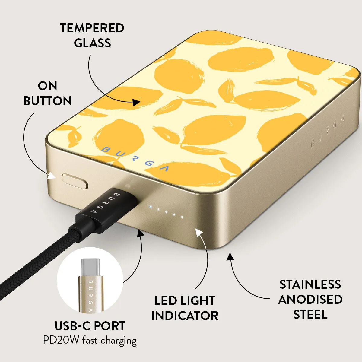 Lemon Tart - Magnetic Power Bank