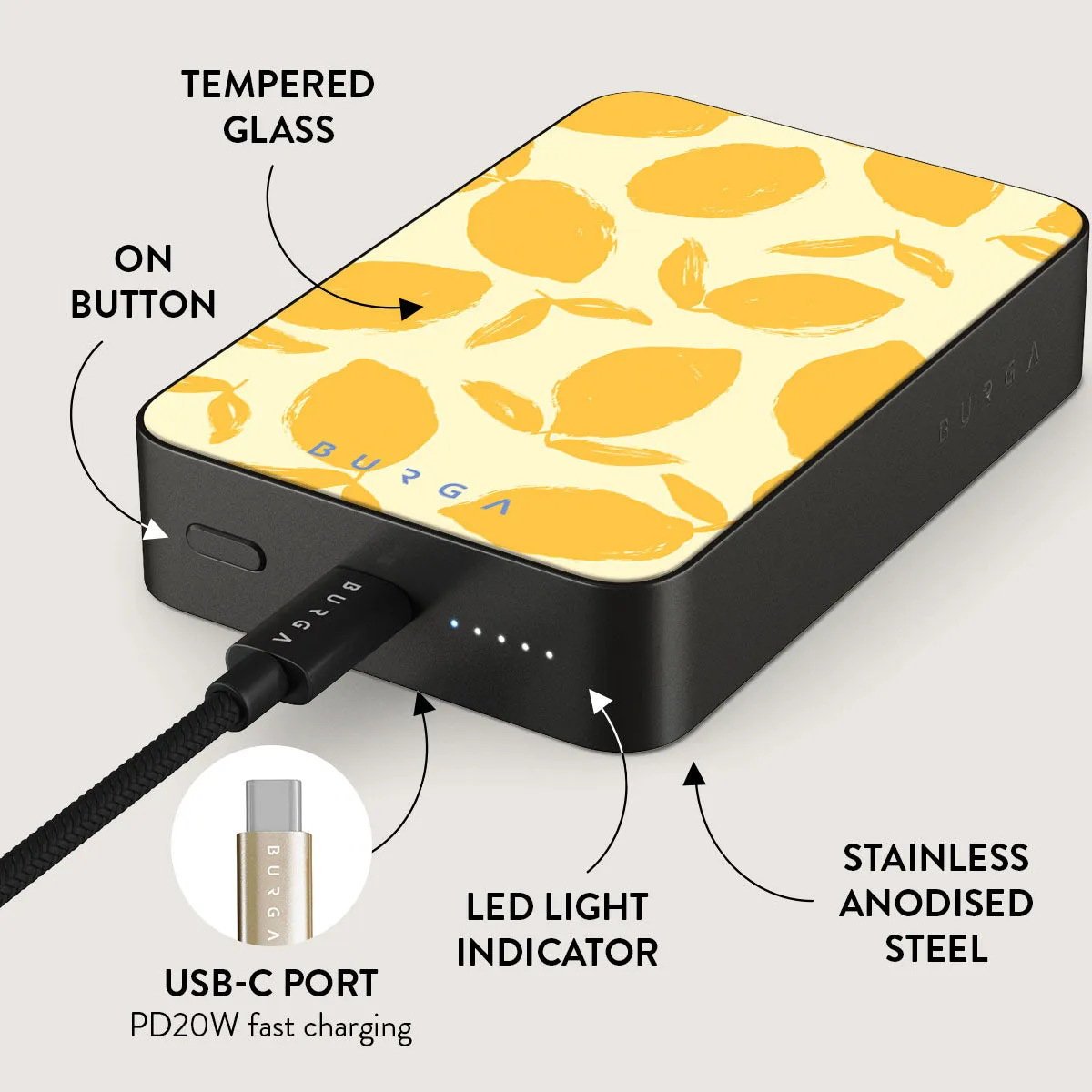 Lemon Tart - Magnetic Power Bank