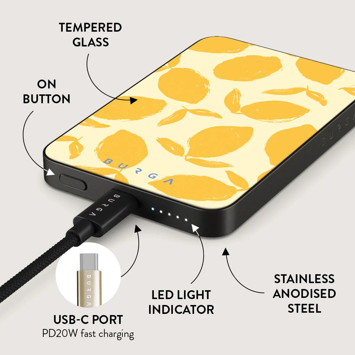 Lemon Tart - Magnetic Power Bank