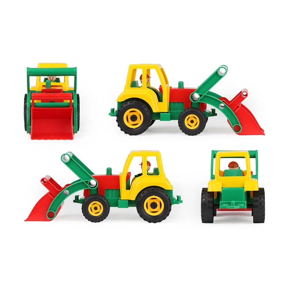 Lena Toy Tractor and Shovel with Toy Figure Aktive Multi-Colours 36cm