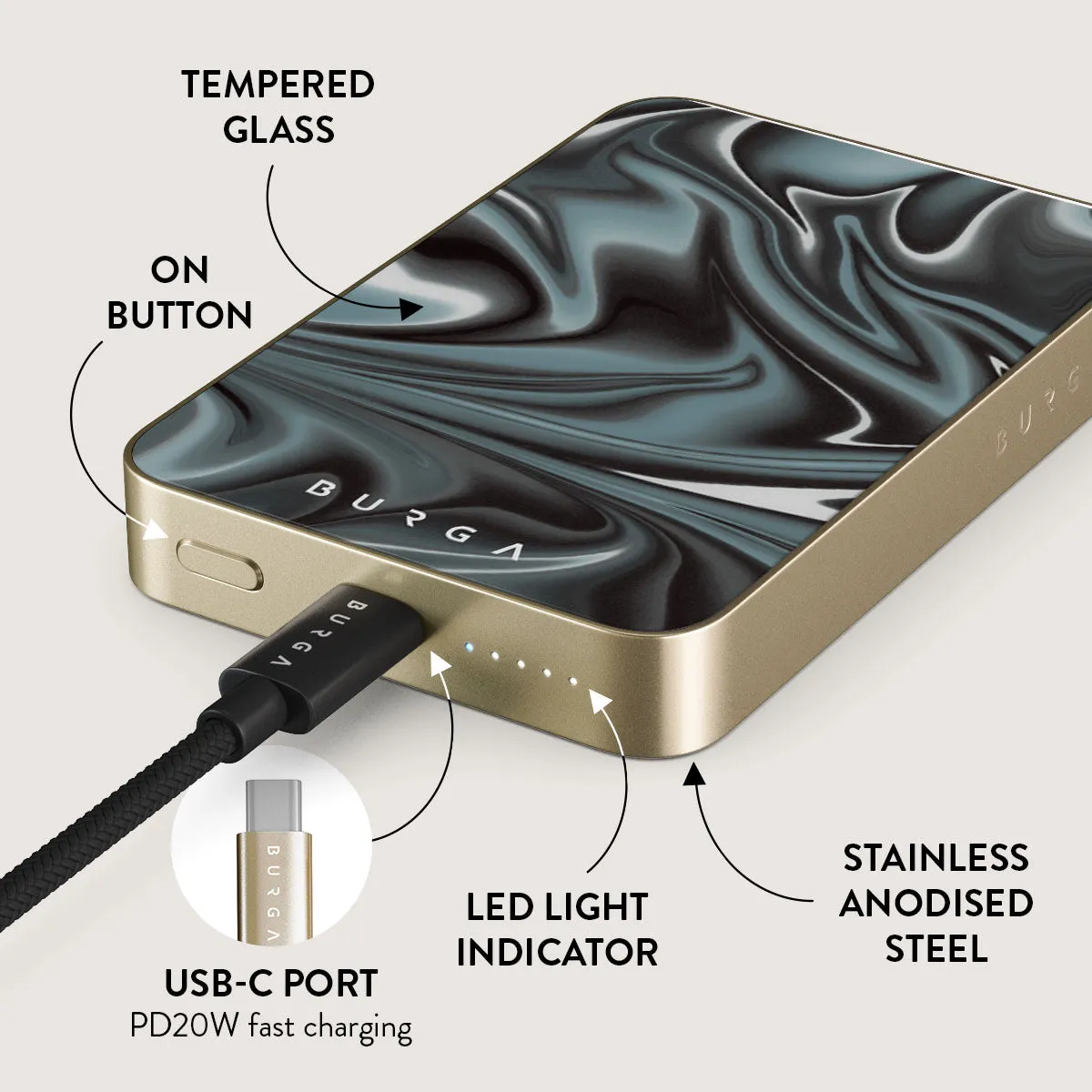 Lightning Strike - Magnetic Power Bank