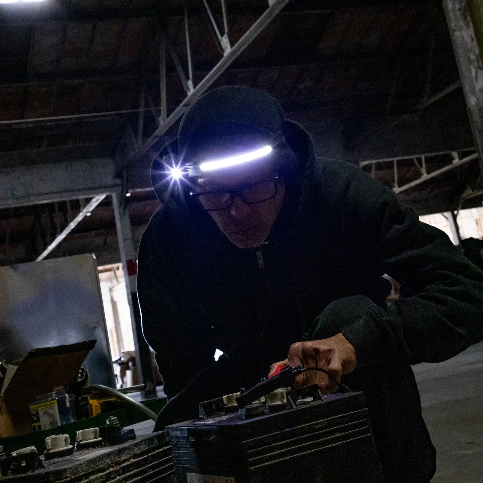 LitezAll Briteband® Low Profile Silicone Low Profile Headlamp with Inspection Light