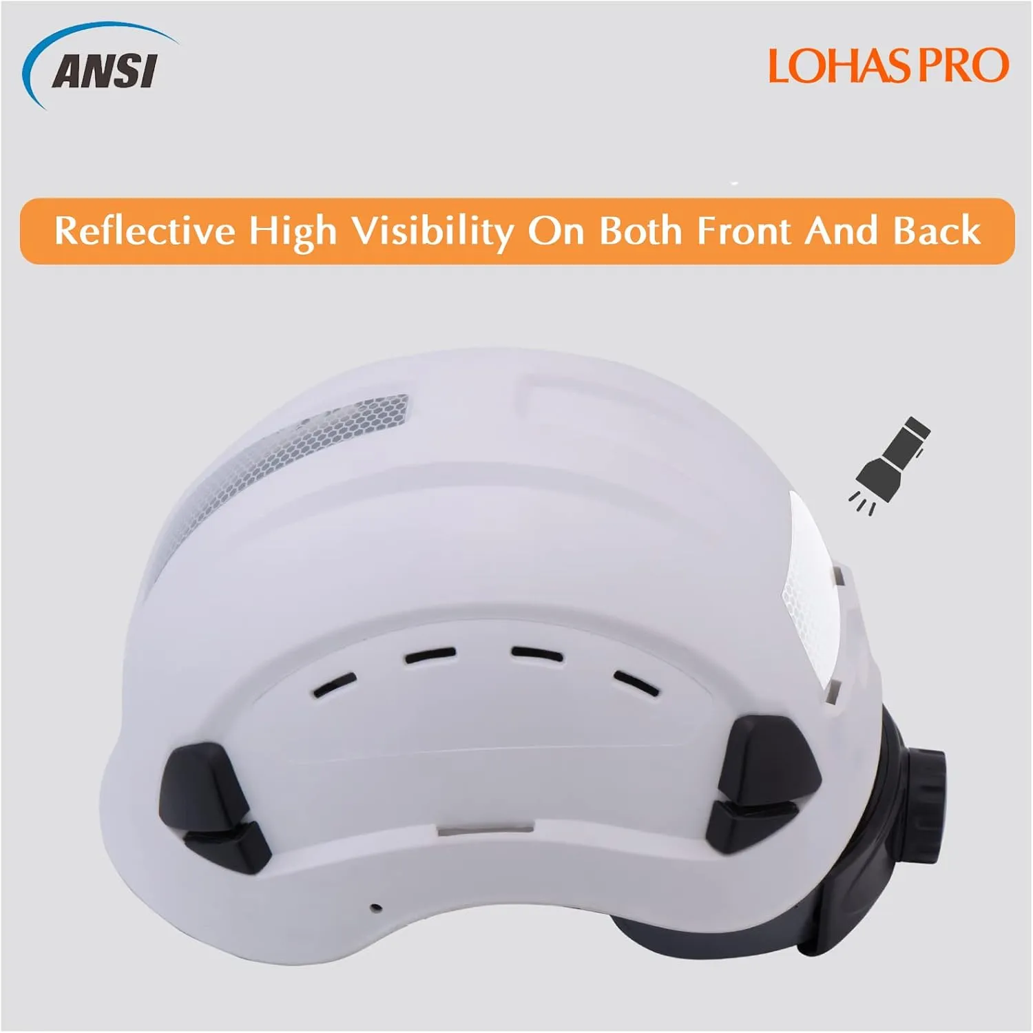 LOHASPRO Hard Hats Construction Worker OSHA Hardhat ANSI Z89.1 Approved for Men Women Adult Vented Safety Helmet Arborist Rescue Climbing Tree Work Casco De Construccion