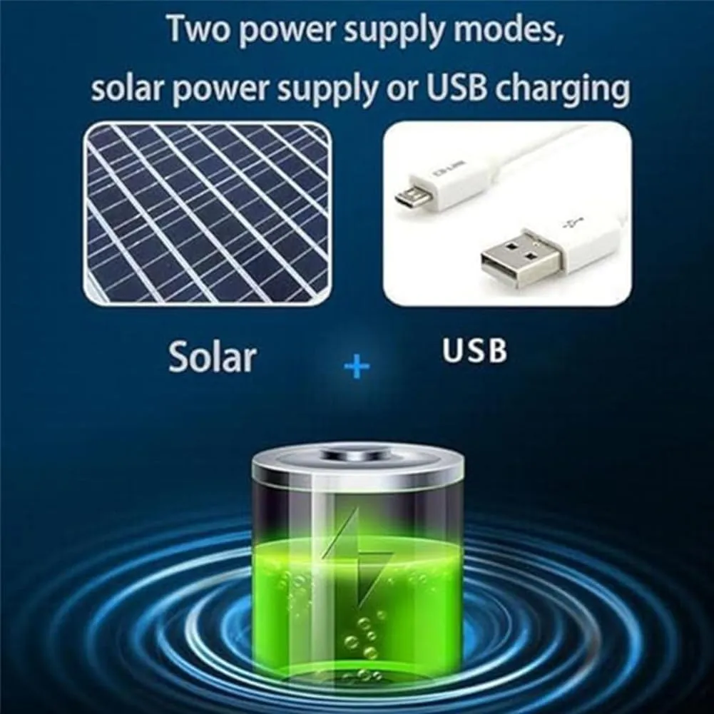 LONGLUAN Father's Day Wide Brim Solar Fan Outdoor Fishing Hat-Solar & USB Charging for Husbands and Fathers