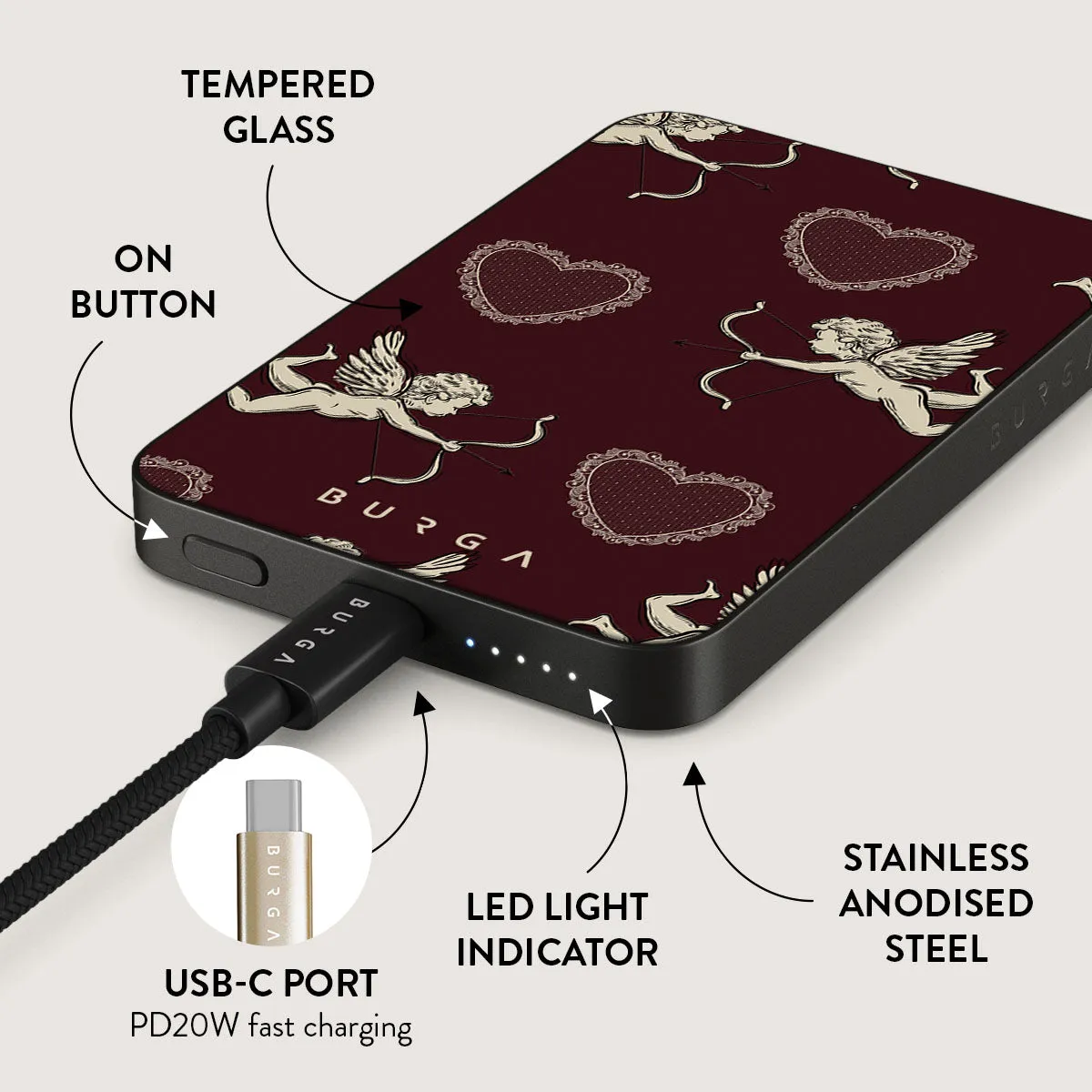 Lovestruck - Magnetic Power Bank