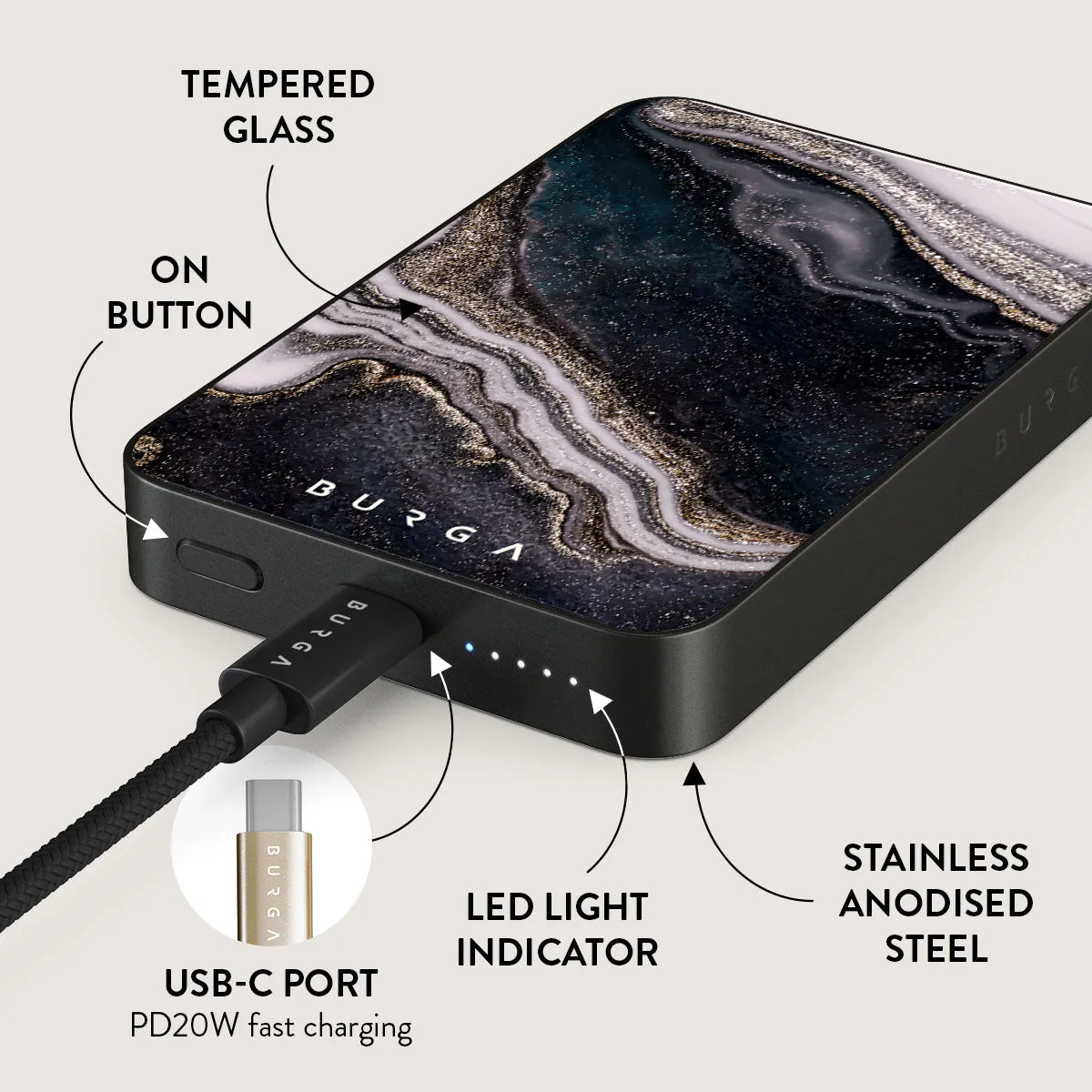 Magic Night - Beautiful Magnetic Power Bank