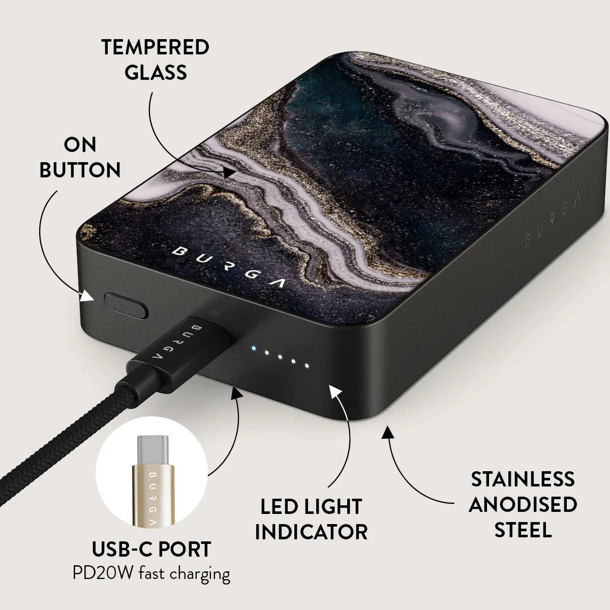 Magic Night - Beautiful Magnetic Power Bank