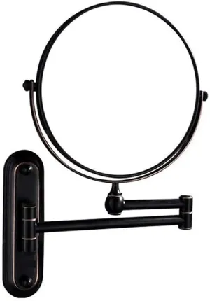 Makeup Mirror Vanity Mirror Bathroom Wall Mounted Magnification and Normal Double-Sided 6-Inch 360° Rotating Extendable Cosmetic Mirror