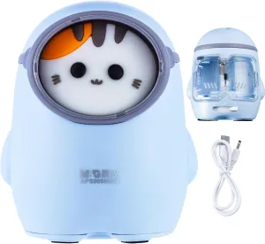 M&G Electric Pencil Sharpener, Portable Pencil Sharpener Cute Cat Design Battery/USB Dual Power Operated Sharpener for Pencils Kids Students Home Classroom School Office