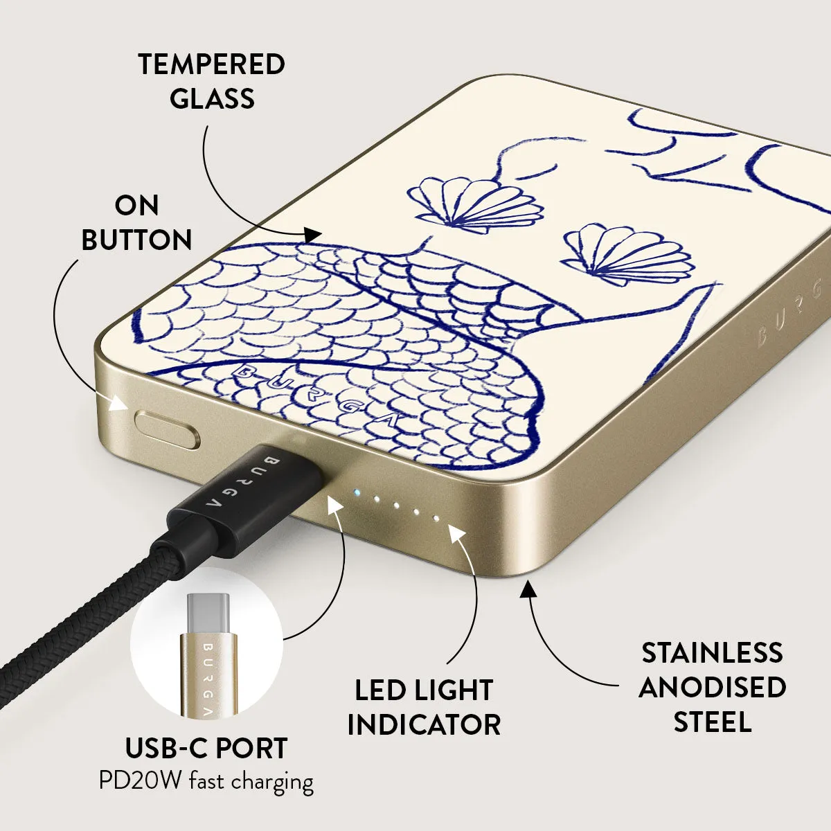 Marine Muse - Magnetic Power Bank